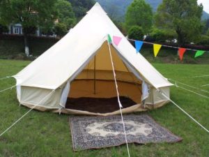 5m Canvas Camping Bell Tent - Image 2