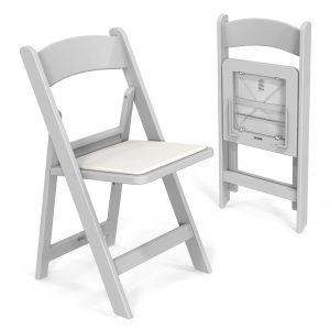 350lbs Resin Plastic Folding Chair with Padding Seat - Image 9