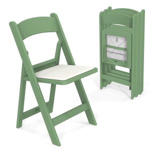 350lbs Resin Plastic Folding Chair with Padding Seat - Image 14