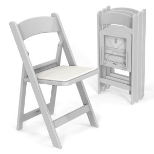 350lbs Resin Plastic Folding Chair with Padding Seat - Image 10