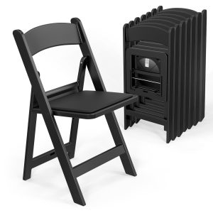 350lbs Resin Plastic Folding Chair with Padding Seat - Image 21