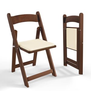 Wooden Folding Chairs with Padded Cushion - Image 5