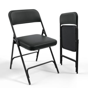 350Ibs Folding Chairs with PU Leather Ultra Thick Padded Seat - Image 9