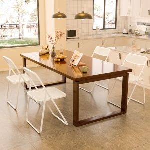 Modern Folding Chair with Woven Texture Panel - Image 9