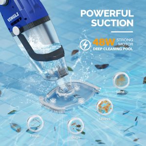 Rechargeable Handheld Pool Vacuum with Cordless - Image 5