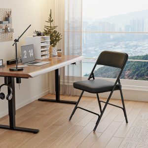 350Ibs Folding Chairs with PU Leather Ultra Thick Padded Seat - Image 7
