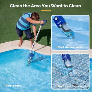 Rechargeable Handheld Pool Vacuum with Cordless - Image 4