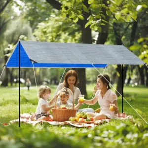 Large Tarpaulin Waterproof Camping Tent Tarp Garden Rain Cover Awning Beach Shade Canopy Multipurpose Outdoor Sun Shelter - Image 4