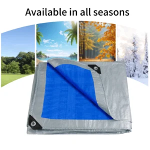 Large Tarpaulin Waterproof Camping Tent Tarp Garden Rain Cover Awning Beach Shade Canopy Multipurpose Outdoor Sun Shelter - Image 3